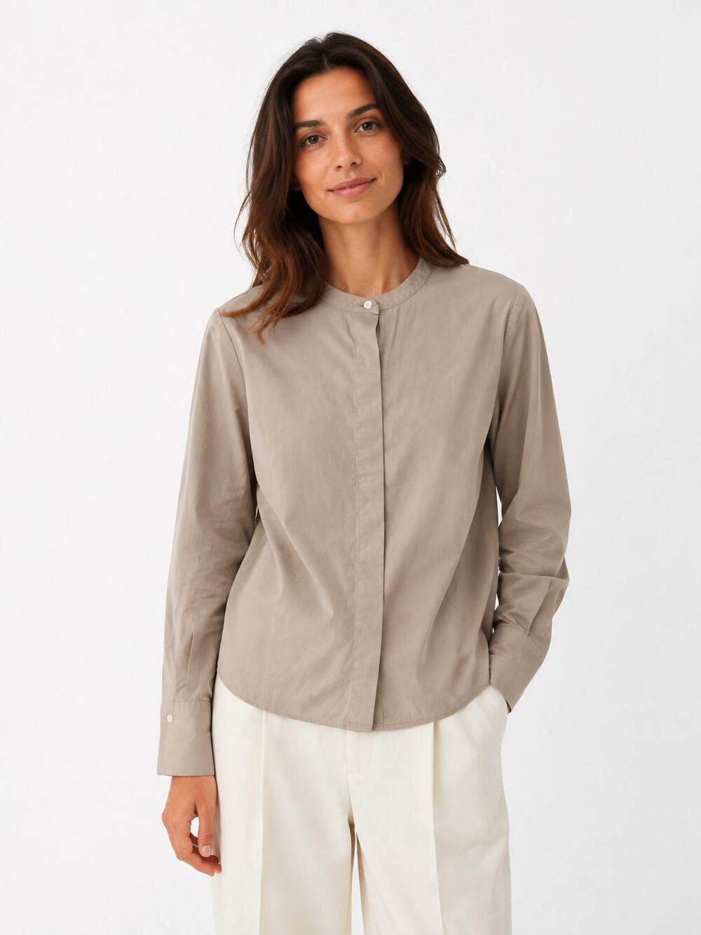 Muji Cotton High Twist Women’s Shirt size XS light Beige New
